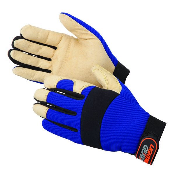 Premium Grain Pig Skin Palm Mechanic Gloves