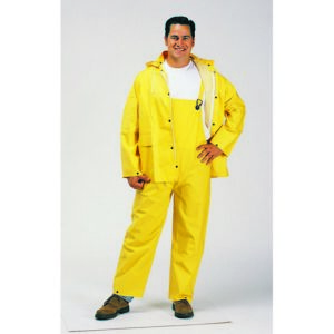 RY1220 2 Layer PVC/Poly Yellow Rain Suit