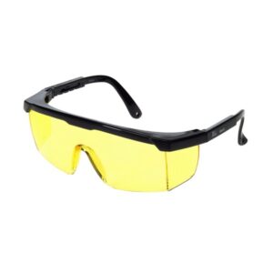 United Glove Amber Lens With Black Frame Safety Glasses