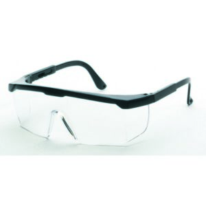 United Glove Clear Lens With Black Frame Safety Glasses