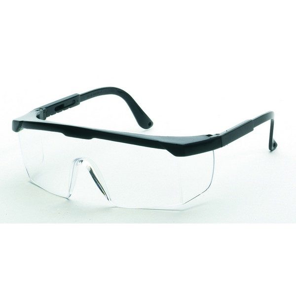 United Glove Clear Lens With Black Frame Safety Glasses