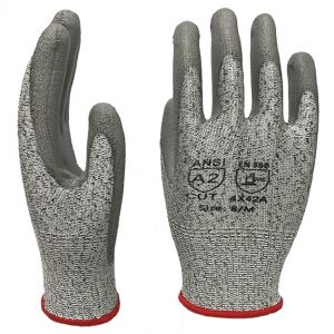 Blended Knit Glove with Polyurethane Palm Coating – Cut Level A2