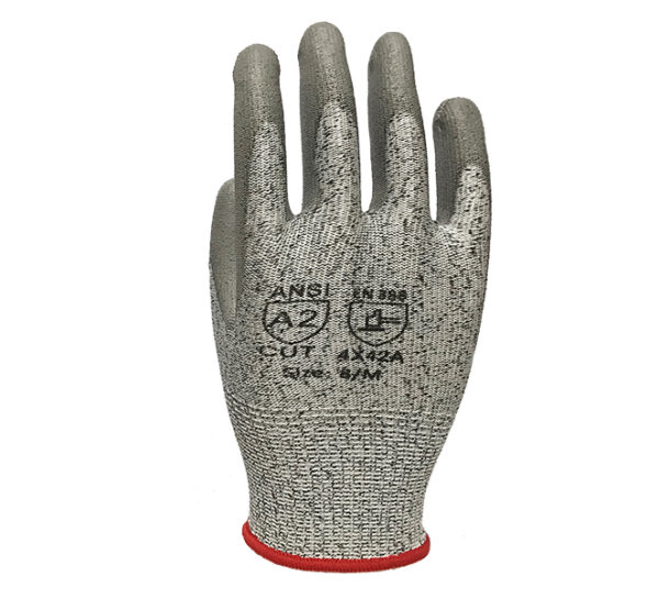 Blended Knit Glove with Polyurethane Palm Coating – Cut Level A2