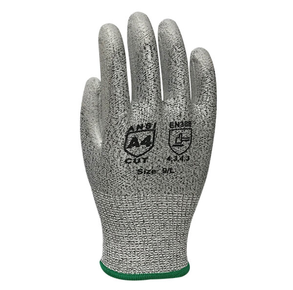 Blended Knit Glove with Polyurethane Palm Coating – Cut Level A4