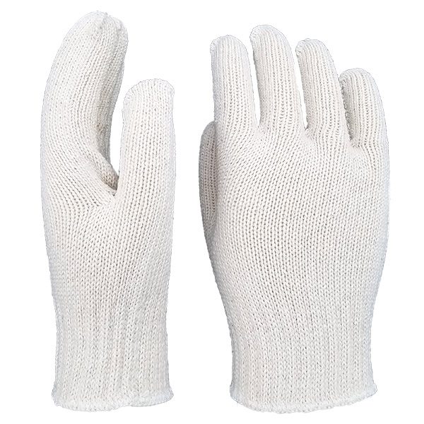 Medium Weight Seamless Knit Natural Cotton Glove
